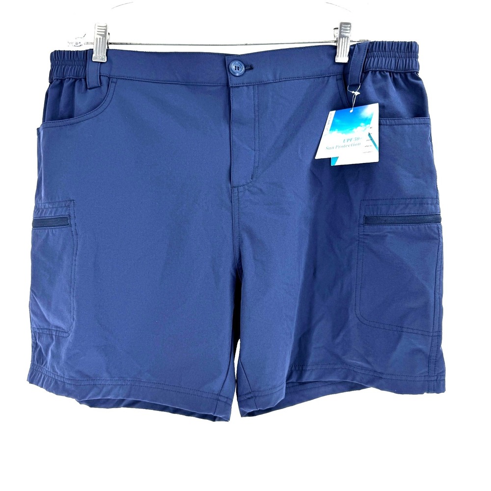 Willit Hiking Cargo Shorts Mens XXL Navy Quick Dry Golf Athletic UPF 50 Tech NEW